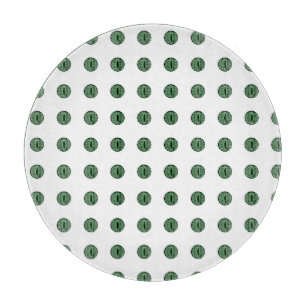 Halloween Green Polka Dot Eyes Schneidebrett