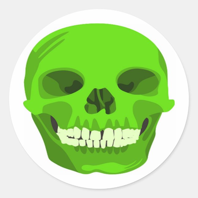 Halloween Green Scully Ihr Party Sticker (Vorderseite)