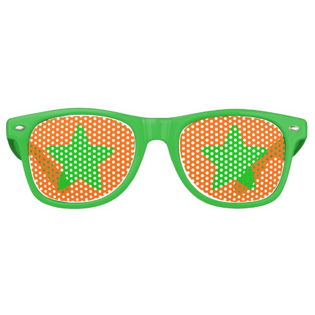 Halloween Green Star Party Shades Partybrille (Vorderseite)