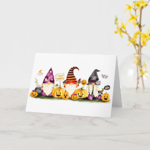 HALLOWEEN GREETING VON COOLEN GNOMES KARTE