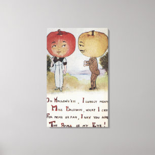 Halloween GreetingApple Heads Leinwanddruck