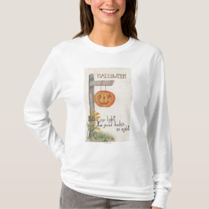 Halloween GreetingJack-O-Laterne auf Posten T-Shirt