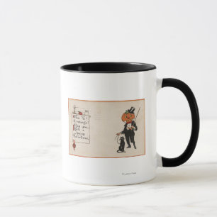 Halloween GreetingJack-O-Laterne in Tux Tasse