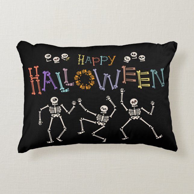 Halloween Greetings Dekokissen (Vorderseite)