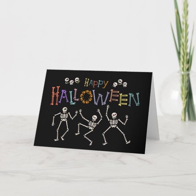 Halloween Greetings Karte (Vorderseite)