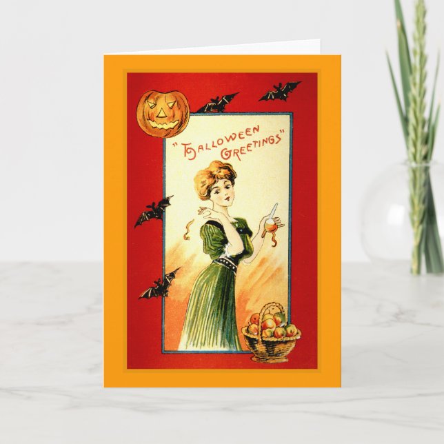 Halloween Greetings Karte (Vorderseite)