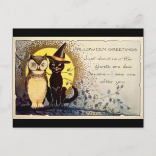 Halloween Greetings Postkarte