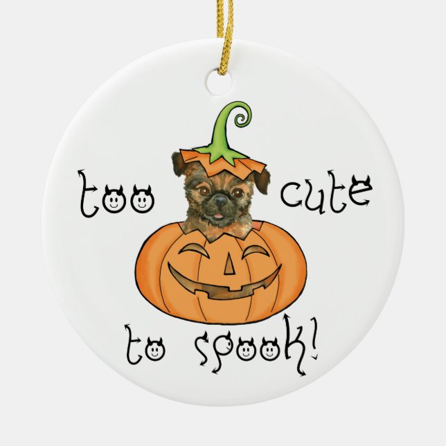 Halloween Griffon Keramik Ornament (Vorne)