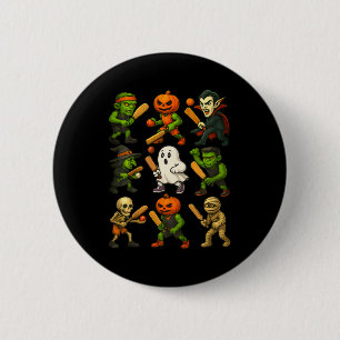 Halloween Grille Gespenst Vampir Skelett Gruselig  Button