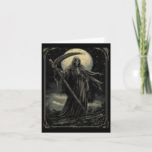 Halloween Grim Sensenmann Gothic Goth Karte