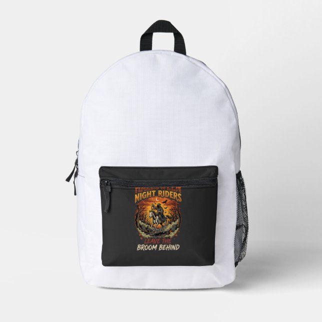 Halloween Grimmiger Reiter Escape Bedruckter Rucksack (Vorderseite)
