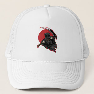 Halloween-grimmiger Sensenmann Truckerkappe