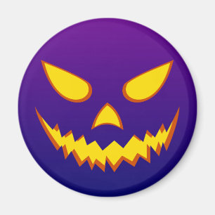 Halloween Grinning Face Kürbislaterne Pumpkin Magnet