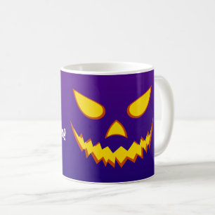 Halloween grinsendes Gesicht Jack o Lantern Kürbis Kaffeetasse