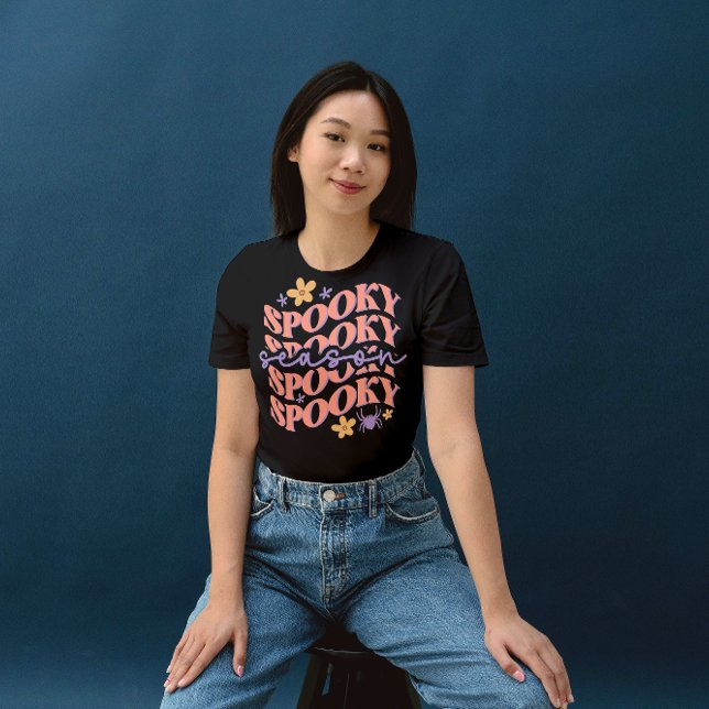 HALLOWEEN GROOVY GHOSTS SPOOKY saison T-Shirt (Von Creator hochgeladen)