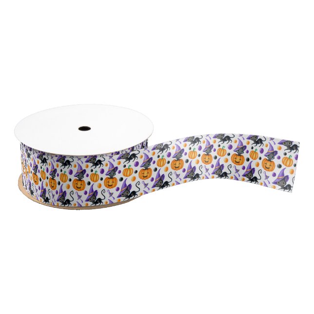 Halloween Grosgrain Ribbon Ripsband (Spule)