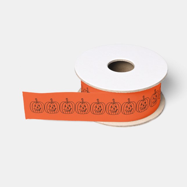 Halloween Grosgrain Ribbon Ripsband (Spule)