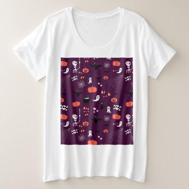 Halloween Große Größe T-Shirt (Design vorne)