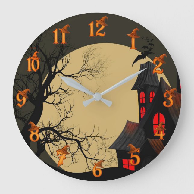 Halloween  große wanduhr (Vorderseite)
