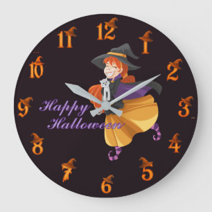Halloween große wanduhr