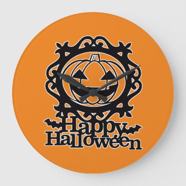 Halloween Große Wanduhr (Vorderseite)