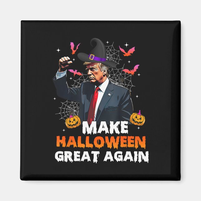 Halloween Große wieder lustige Trump Spooky Seas Magnet (Vorne)