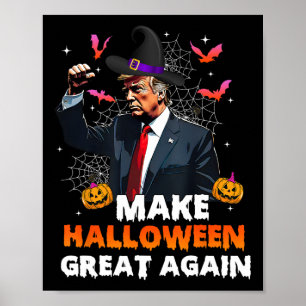 Halloween Große wieder lustige Trump Spooky Seas Poster