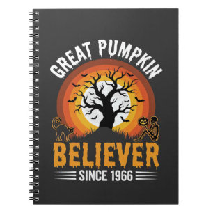 Halloween Großer Kürbis Anhänger Retro Skelett Notizblock