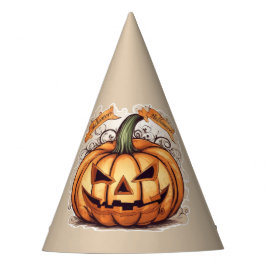 Halloween: Großer Kürbis - Partyhütchen