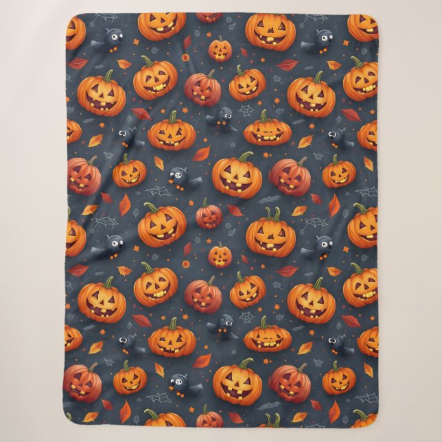Halloween-Großer Sherpa-Blanket Sherpadecke (Vorderseite)
