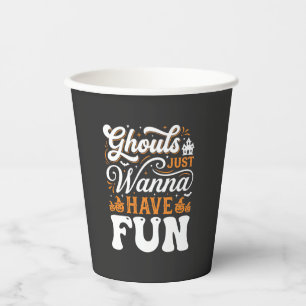 Halloween-Grüfte wollen nur Spaß haben Design_1 Pappbecher