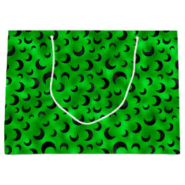 HALLOWEEN GRÜN MIT SCHWARZEN HALBEN GROßE GESCHENKTÜTE