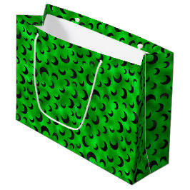 HALLOWEEN GRÜN MIT SCHWARZEN HALBEN GROßE GESCHENKTÜTE