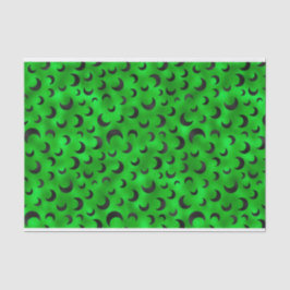 HALLOWEEN GRÜN MIT SCHWARZEN HALBEN SEIDENPAPIER