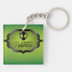 Halloween-grüne Alien Schlüsselanhänger