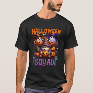 Halloween-Gruppenkostüm-Gnom mit Horror-Buh-Geist T-Shirt