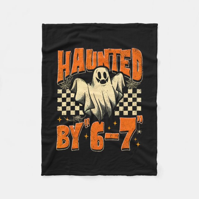 Halloween Grusel 67 Six Seven Meme 1 (10)  Fleecedecke (Vorderseite)