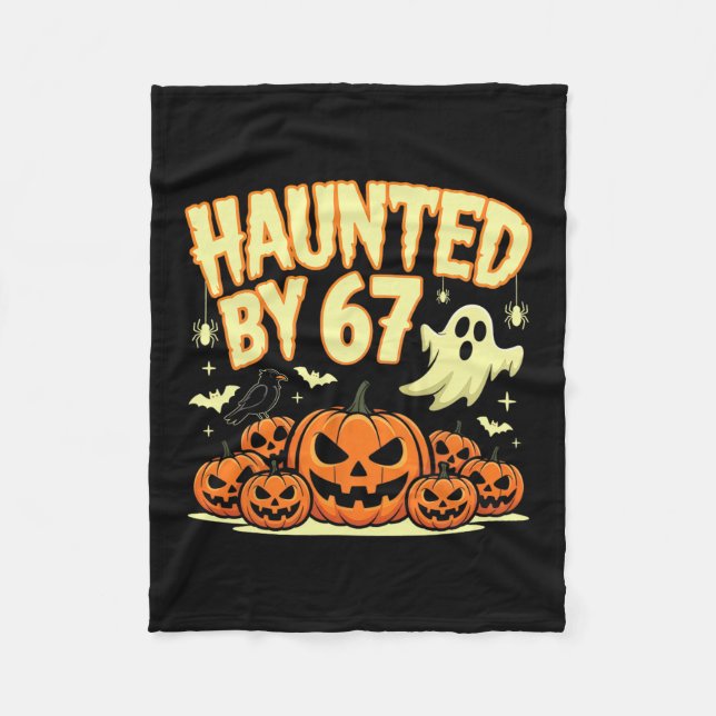 Halloween Grusel 67 Six Seven Meme 1 (13)  Fleecedecke (Vorderseite)
