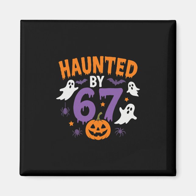 Halloween Grusel 67 Six Seven Meme 1 (16)  Magnet (Vorne)