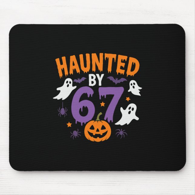 Halloween Grusel 67 Six Seven Meme 1 (16)  Mousepad (Vorne)