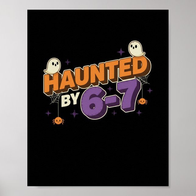 Halloween Grusel 67 Six Seven Meme 1 (18)  Poster (Vorne)