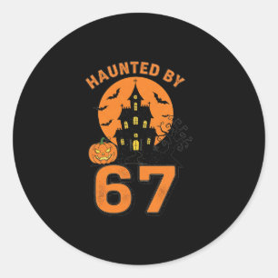 Halloween Grusel 67 Six Seven Meme 1 (1) Runder Aufkleber