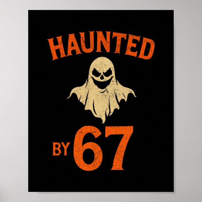 Halloween Grusel 67 Six Seven Meme 1 (23)  Poster (Vorne)