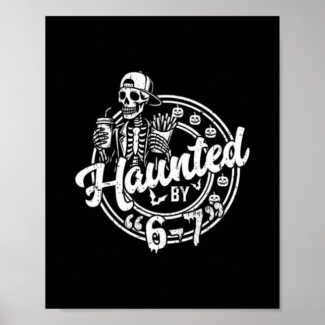 Halloween Grusel 67 Six Seven Meme 1 (2)  Poster (Vorne)