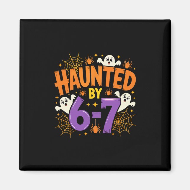 Halloween Grusel 67 Six Seven Meme 1 (3)  Magnet (Vorne)