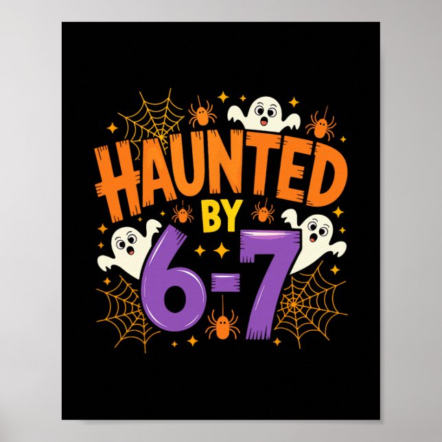 Halloween Grusel 67 Six Seven Meme 1 (3)  Poster (Vorne)