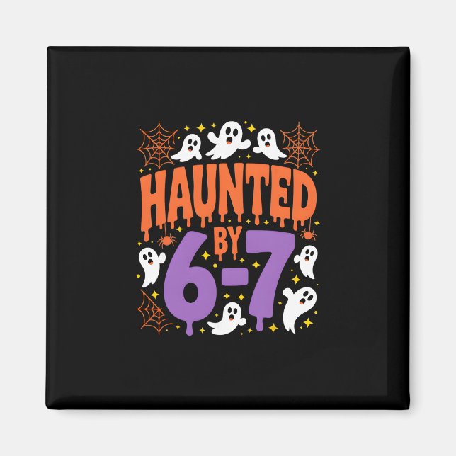 Halloween Grusel 67 Six Seven Meme 1 (5)  Magnet (Vorne)