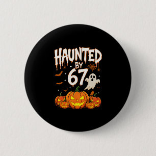 Halloween Grusel 67 Six Seven Meme 1 (7) Button