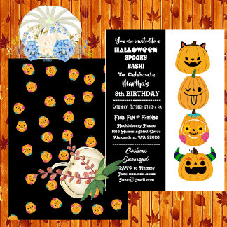 Halloween Grusel Bash Jack O Lanterns Geburtstagsf Einladung
