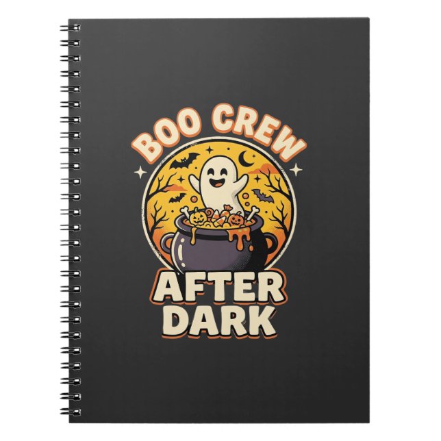 Halloween Grusel-Crew-Abzeichen Notizblock (Vorderseite)